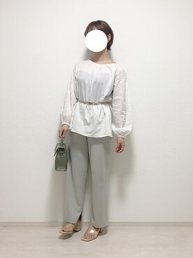 「アプレジュール」｜「アイテム（サンダル）」を使った、kokinさん（レディース・154cm）の春コーディネート