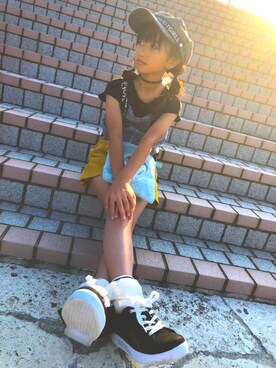 「BOBSON（ボブソン）のアイテム」を使った、あっちゃんさん（キッズ・135cm）の秋コーディネート
