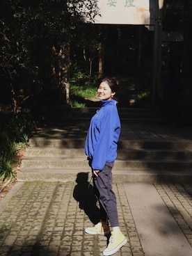 「b+ab（ビープラスエービー）のアイテム」を使った、hibabyamberさん（レディース・169cm）の秋コーディネート