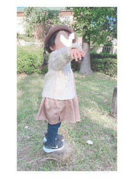 「1歳児」｜hono0216さん（キッズ・80cm）の秋コーディネート
