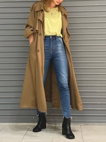 B00403 アングリッドUngrid ルーズロングトレンチコート B00403 アングリッドUngrid ルーズロングトレンチコート - メルカリ
