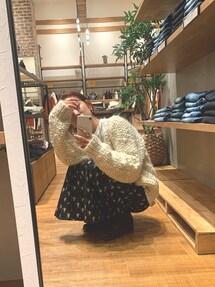 スラブハンドニットカーデ　ungrid KHWOPA セール】『別注』KHWOPA SPIRIT×DOORS スラブカーディガン