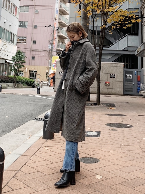 Ungrid金高彩さんのステンカラーコートを使ったコーディネート Zozotown