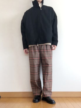 「BASISBROEK（バシスブルック）のアイテム（ブルゾン）」を使った、NITAさん（メンズ・170cm）の冬コーディネート