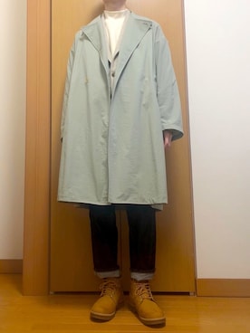 「ADAM ET ROPE'（アダムエロペ）のアイテム（その他アウター）」を使った、NITAさん（メンズ・170cm）の春コーディネート