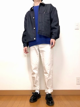 「春カラー」｜「アイテム（その他アウター）」を使った、NITAさん（メンズ・170cm）の春コーディネート