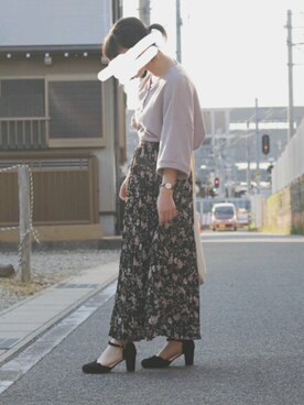 「アプレジュール」｜「アイテム（パンプス）」を使った、ことみ🌼さん（レディース・145cm）の夏コーディネート