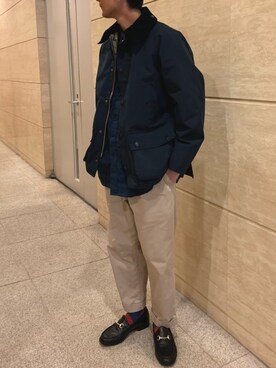 「ENGINEERED GARMENTS」｜「アイテム（その他アウター）」を使った、RYOさん（メンズ・177cm）の春コーディネート