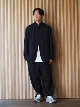 「RANDT（アールアンドティー）のアイテム（ジャケット/アウター）」を使った、RYOさん（メンズ・178cm）の秋コーディネート