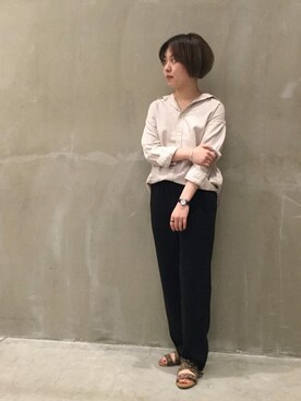 「relume」｜JOURNAL STANDARD relume 西宮ガーデンズ店スタッフさん（レディース・155cm）の夏コーディネート