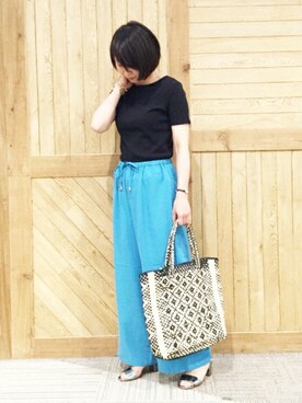 「relume」｜JOURNAL STANDARD relume 西宮ガーデンズ店スタッフさん（レディース・157cm）の夏コーディネート