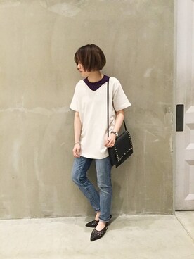 「relume」｜JOURNAL STANDARD relume 西宮ガーデンズ店スタッフさん（レディース・155cm）の夏コーディネート