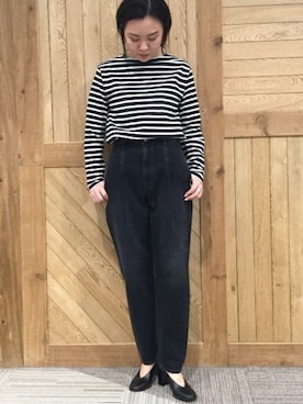 「SAINT JAMES（セントジェームス）のアイテム」を使った、JOURNAL STANDARD relume 西宮ガーデンズ店スタッフさん（レディース・155cm）の秋コーディネート