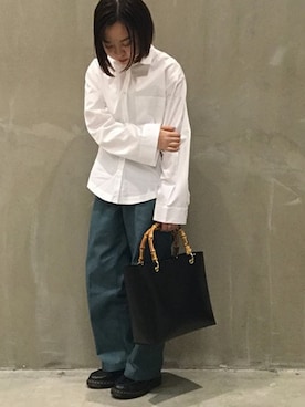 「STEPHEN（ステファン）のアイテム」を使った、JOURNAL STANDARD relume 西宮ガーデンズ店スタッフさん（レディース・155cm）の冬コーディネート