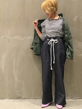 「ROTHCO（ロスコ）のアイテム」を使った、JOURNAL STANDARD relume 西宮ガーデンズ店スタッフさん（レディース・155cm）の冬コーディネート