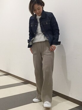 「SUPERGA（スペルガ）のアイテム」を使った、JOURNAL STANDARD relume 西宮ガーデンズ店スタッフさん（レディース・158cm）の春コーディネート