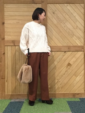 JOURNAL STANDARD relume 西宮ガーデンズ店スタッフさん（レディース・157cm）の冬コーディネート