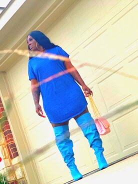 「ALDO（アルド）のアイテム（バッグ）」を使った、Veeさん（レディース・173cm）の冬コーディネート