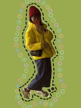 「PULL&BEAR（プルアンドベア）のアイテム（帽子）」を使った、2ouLtさん（レディース・163cm）の春コーディネート