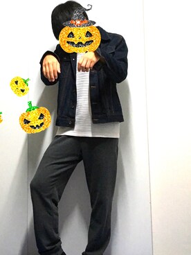 「wearhalloween2017」｜「アイテム（スラックス）」を使った、クリームさん（メンズ・170cm）の秋コーディネート