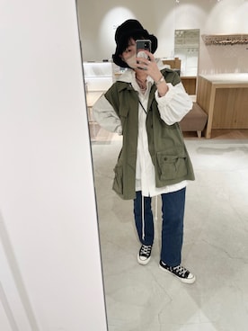 「アイテム（ブルゾン）」を使った、shitomiさん（レディース・156cm・30代）の春コーディネート