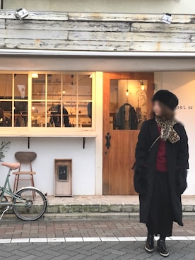 「DHOLIC（ディーホリック）のアイテム（その他アウター）」を使った、m---＊さん（レディース・156cm）の冬コーディネート