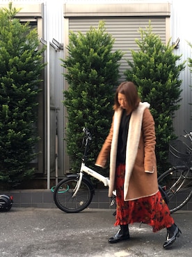 m---＊さん（レディース・156cm）の冬コーディネート