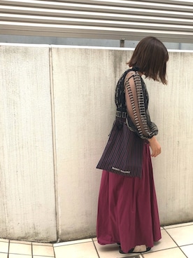 「ISABEL MARANT（イザベルマラン）のアイテム（バッグ）」を使った、m---＊さん（レディース・156cm）の夏コーディネート