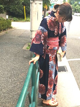 「URBAN RESEARCH（アーバンリサーチ）のアイテム（クラッチバッグ）」を使った、m---＊さん（レディース・156cm）の夏コーディネート