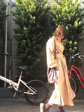 「ISABEL MARANT（イザベルマラン）のアイテム（バッグ）」を使った、m---＊さん（レディース・156cm）の秋コーディネート