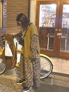 「rps（アールピーエス）のアイテム（ベスト）」を使った、m---＊さん（レディース・156cm）の冬コーディネート