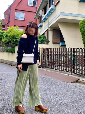 「ワッフル」｜「アイテム（その他シューズ）」を使った、m---＊さん（レディース・156cm）の春コーディネート