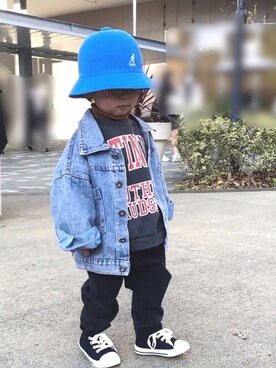 「abcd（ナシ）のアイテム（その他）」を使った、shoeitaさん（キッズ・90cm）の冬コーディネート