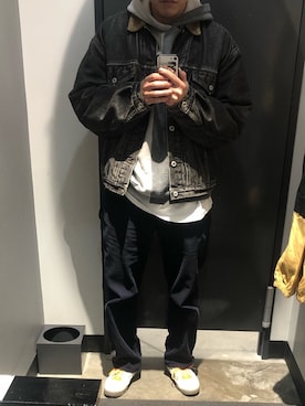 「Fairplayのアイテム」を使った、ナノさん（メンズ・175cm）の冬コーディネート