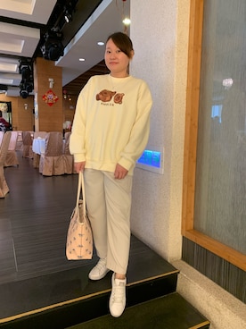 「ambler（エムブラー）のアイテム」を使った、Ting Hui Lin🇹🇼さん（レディース・158cm）の冬コーディネート