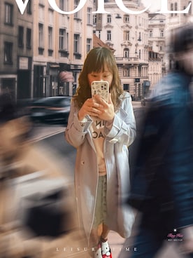 「西裝外套」｜「アイテム（チェスターコート）」を使った、Ting Hui Lin🇹🇼さん（レディース・158cm）の冬コーディネート