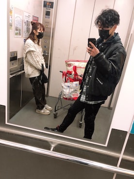 「新年一発目」｜「アイテム（その他アウター）」を使った、リょゥさん（メンズ・173cm）の冬コーディネート