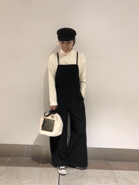 「URBAN RESEARCH Sonny Label（アーバンリサーチサニーレーベル）のアイテム（キャスケット）」を使った、natsuha612さん（レディース・158cm）の冬コーディネート