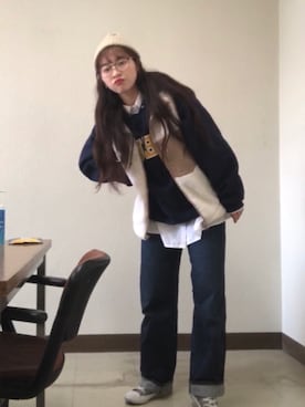 「ニート帽」｜shoKさん（レディース・163cm）の秋コーディネート