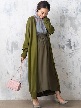 「アイテム（マタニティウェア/グッズ、グレー系）」を使った、sweet mommyさん（レディース・159cm）の春コーディネート