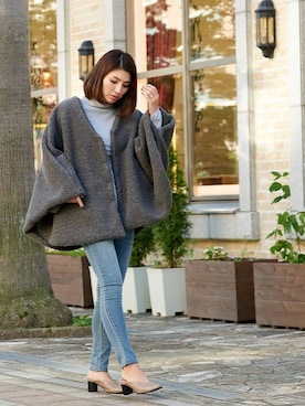 「アイテム（マタニティウェア/グッズ、グレー系）」を使った、sweet mommyさん（レディース・170cm）の秋コーディネート