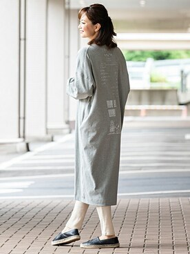 「アイテム（マタニティウェア/グッズ、グレー系）」を使った、sweet mommyさん（レディース・164cm）の夏コーディネート