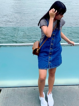 「6IXTY8IGHTのアイテム（トップス）」を使った、雪琪👧🏾🖤さん（レディース・160cm）の春コーディネート