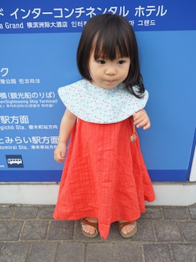 「キッスコーデ」｜「アイテム（ワンピース/ドレス）」を使った、るーさん（キッズ・80cm）の春コーディネート