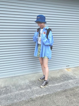 「BAD BOY（バッドボーイ）のアイテム」を使った、きぬさん（レディース・161cm）の春コーディネート