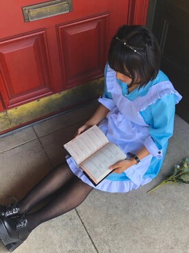 「abcd（ナシ）のアイテム（ワンピース/ドレス）」を使った、Marukoさん（レディース・154cm）の秋コーディネート