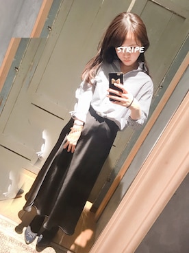 「enchainement mignon（アンシェヌマンミニョン）のアイテム」を使った、mさん（レディース・164cm）の冬コーディネート