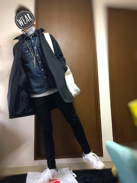 「SEVENDAYS=SUNDAY（セブンデイズサンデイ）のアイテム（ダウンジャケット/コート）」を使った、１  ６さん（メンズ・167cm）の冬コーディネート