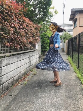 「M.deux（エムドゥ）のアイテム（デニムジャケット）」を使った、tyoutei111583さん（レディース・167cm）の春コーディネート