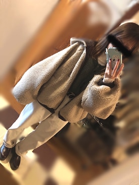 「archives（アルシーヴ）のアイテム（ブルゾン）」を使った、ころろんさん（レディース・150cm）の冬コーディネート